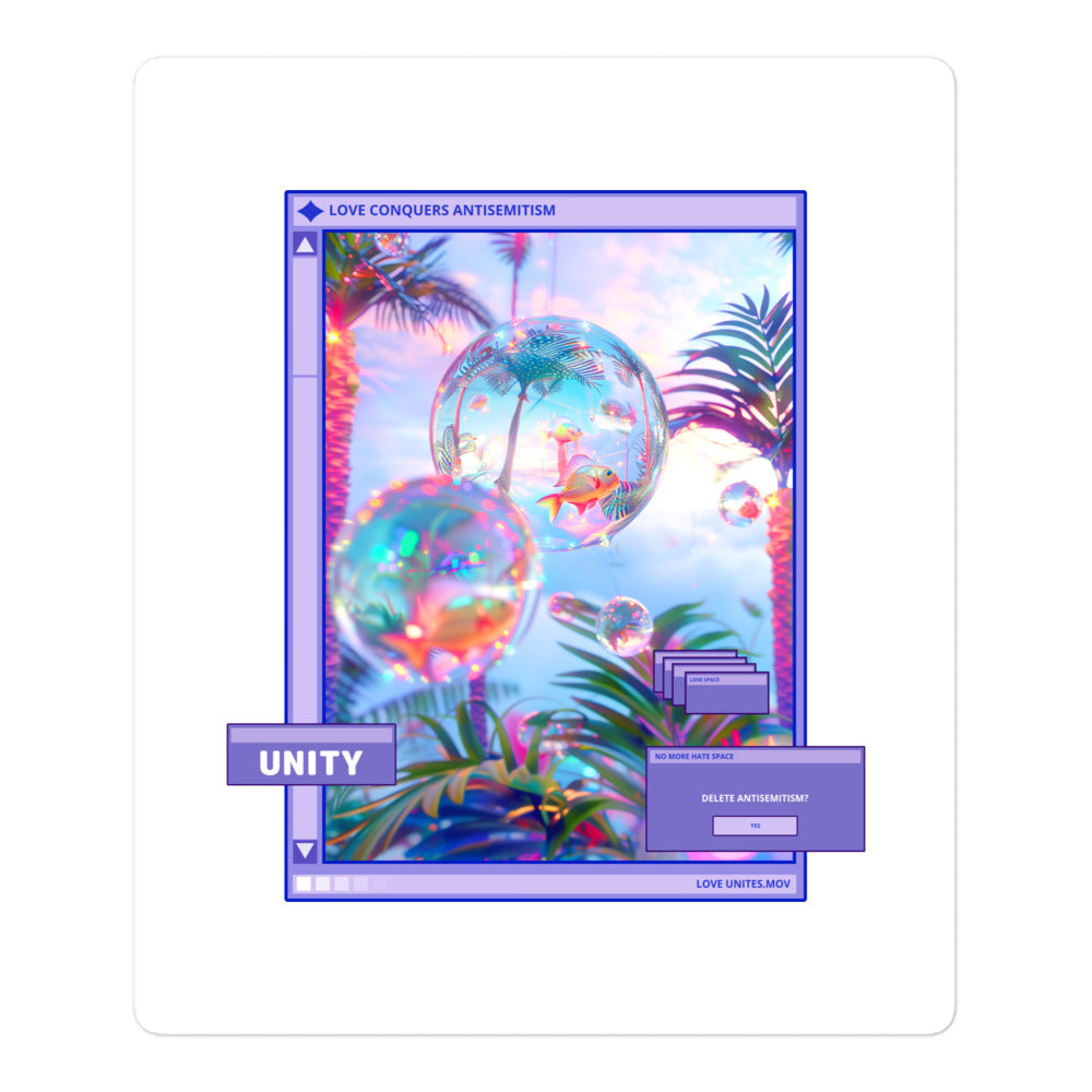 A Colorful Dream | Antisemitism | Kiss Cut Sticker