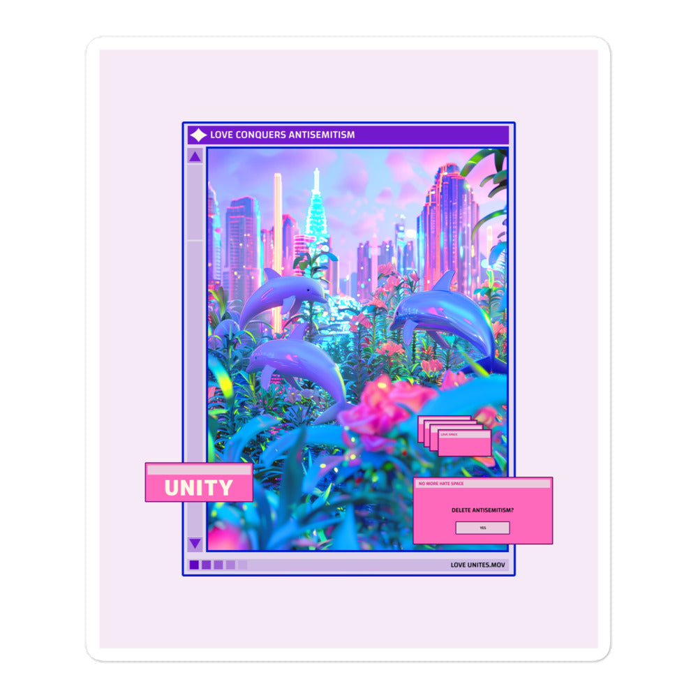 A Colorful Dream | Antisemitism | Kiss Cut Sticker