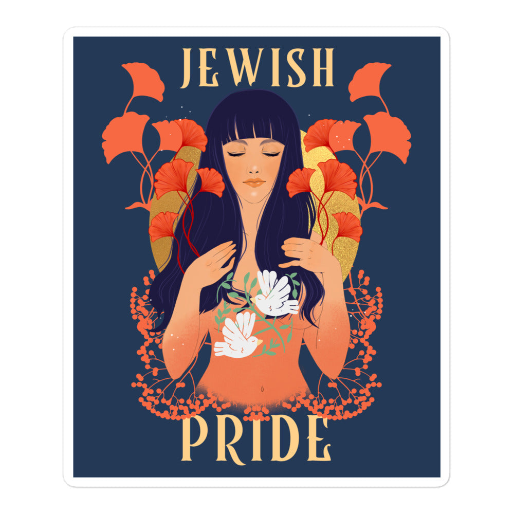 Jewish Beauty | Kiss Cut Sticker Jouparty