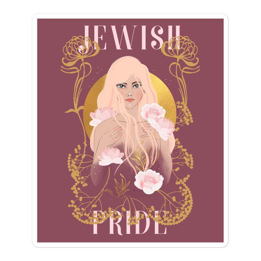 Jewish Beauty | Kiss Cut Sticker Jouparty
