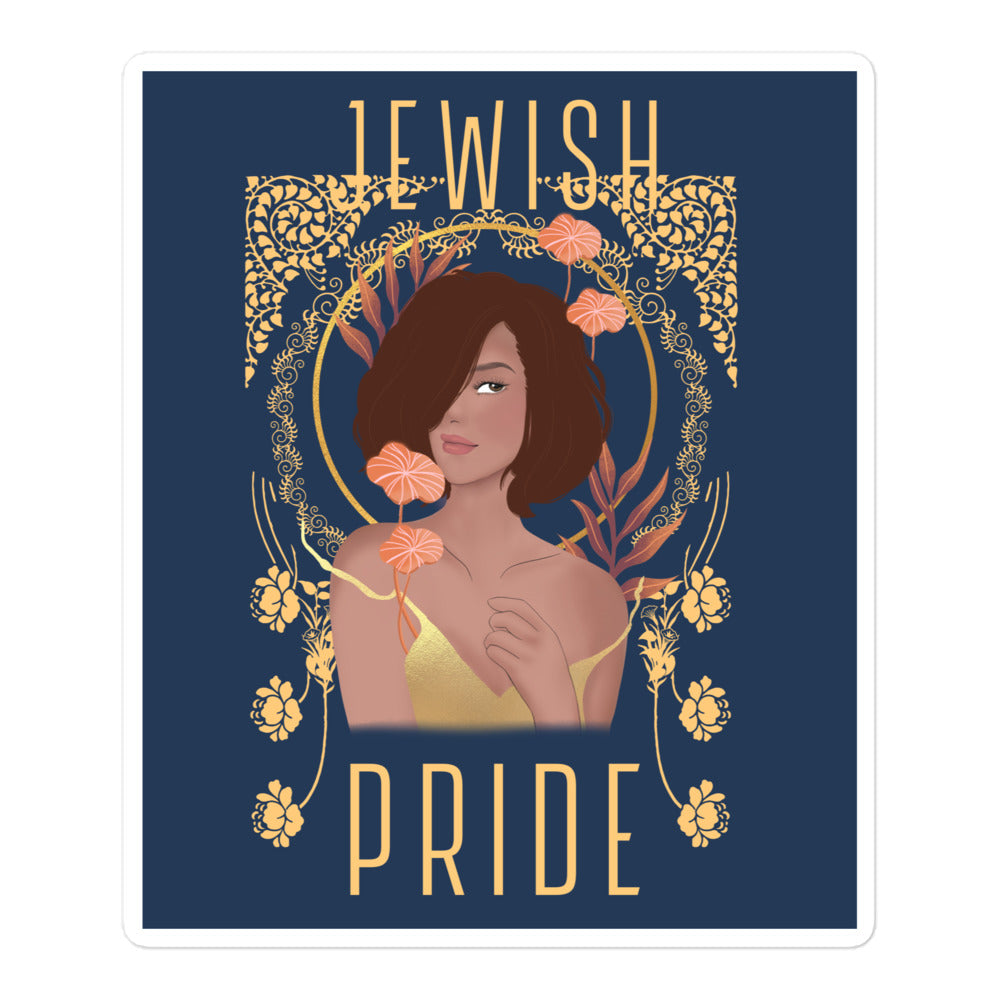 Jewish Beauty | Kiss Cut Sticker Jouparty