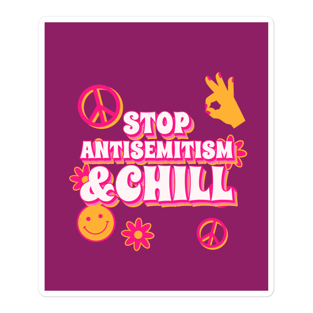 Chill Retro | Antisemitism | Kiss Cut Sticker
