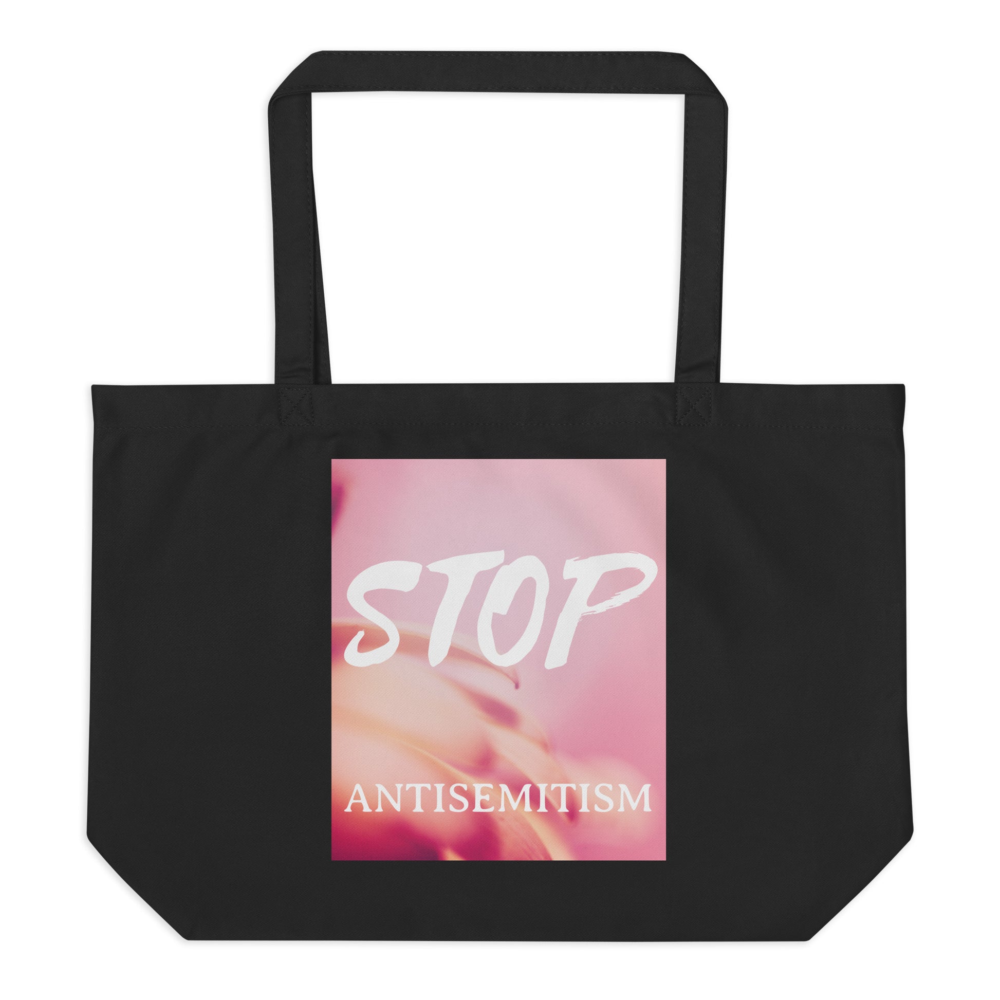 Flower Power | Antisemitism | Large Organic Tote Bag Jouparty