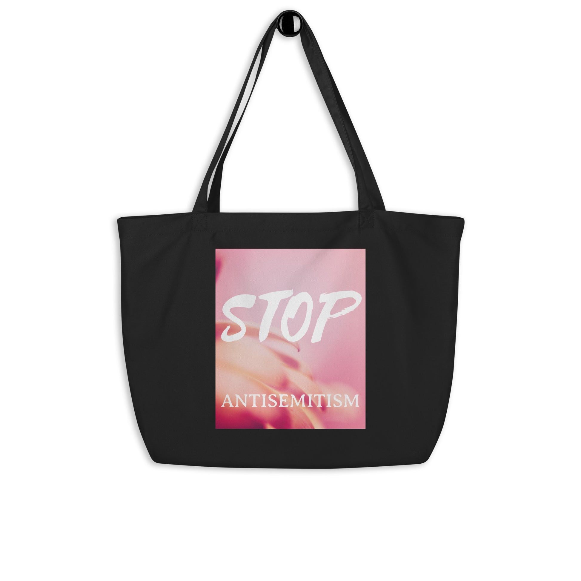 Flower Power | Antisemitism | Large Organic Tote Bag Jouparty