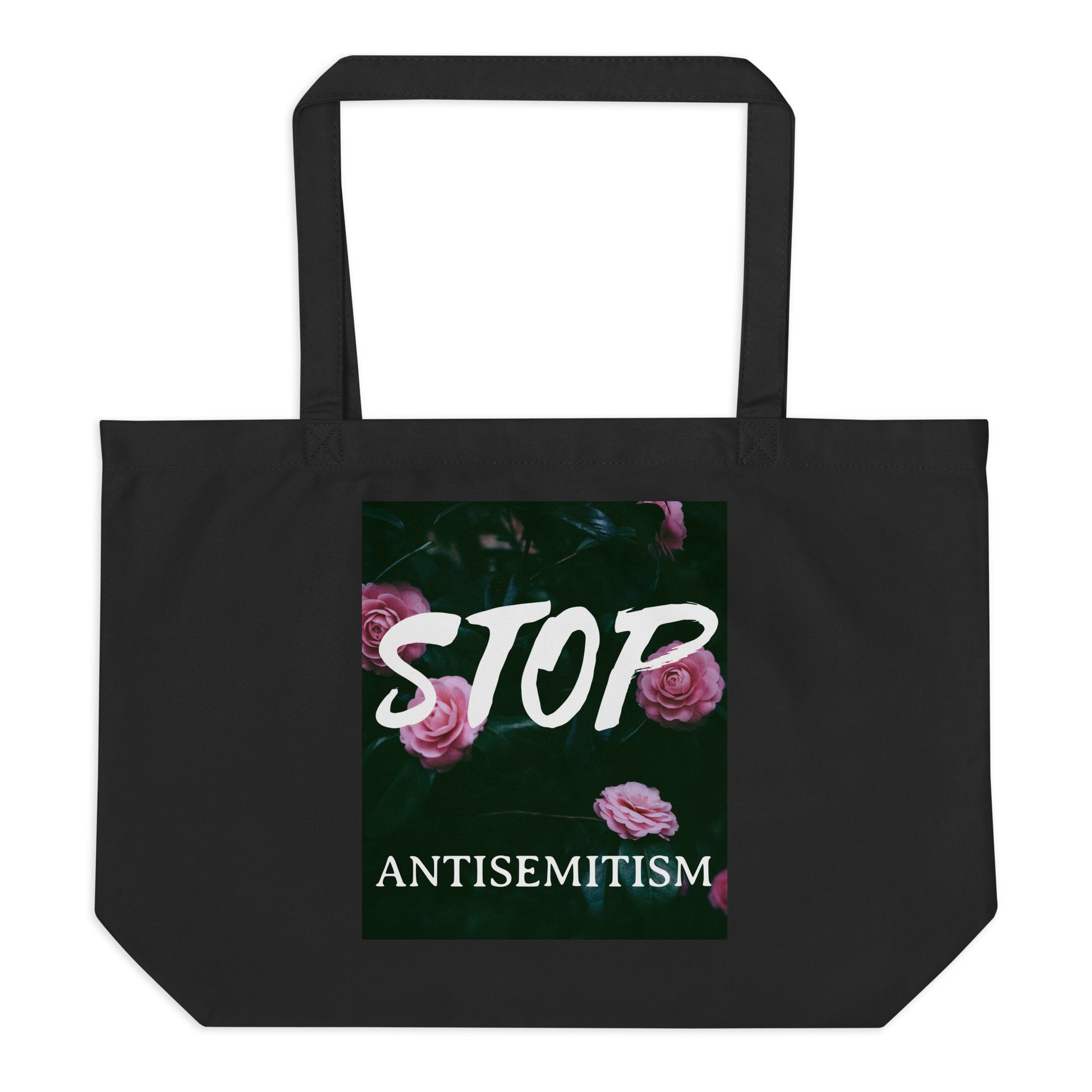Flower Power | Antisemitism | Large Organic Tote Bag