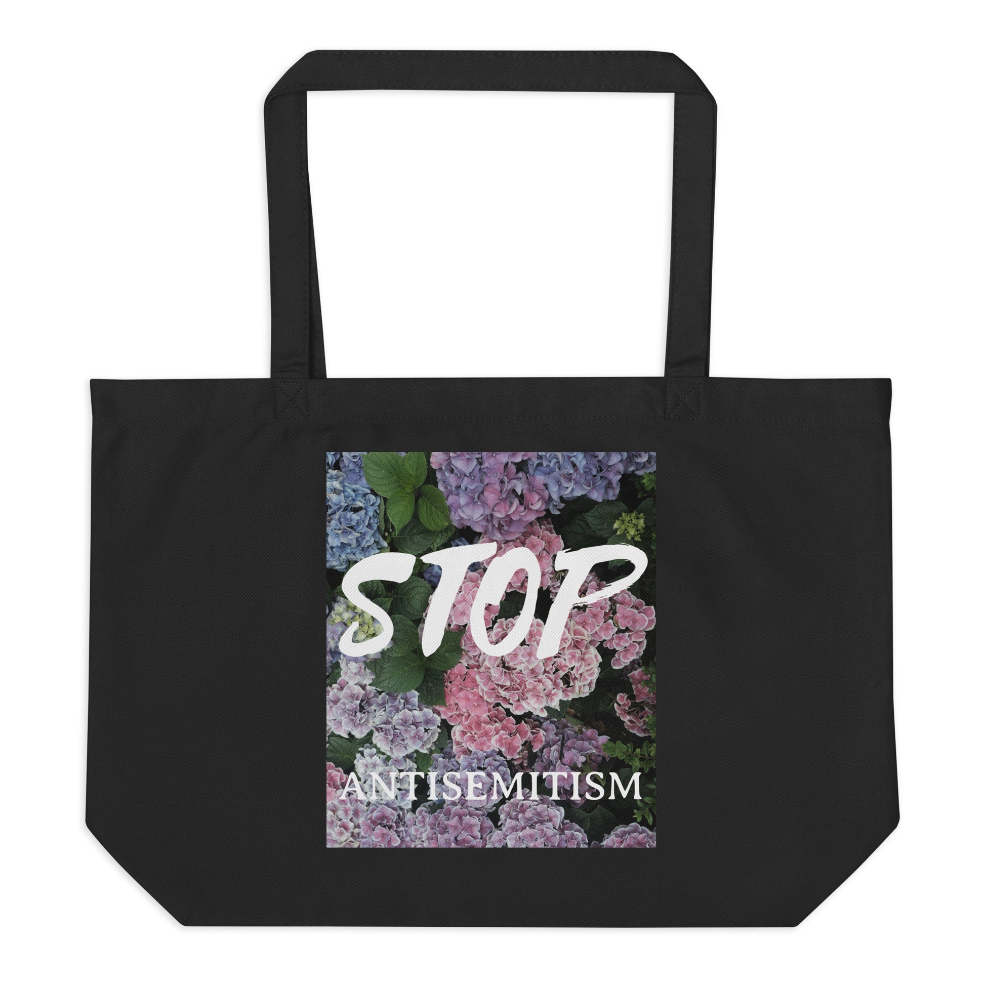 Flower Power | Antisemitism | Large Organic Tote Bag Jouparty