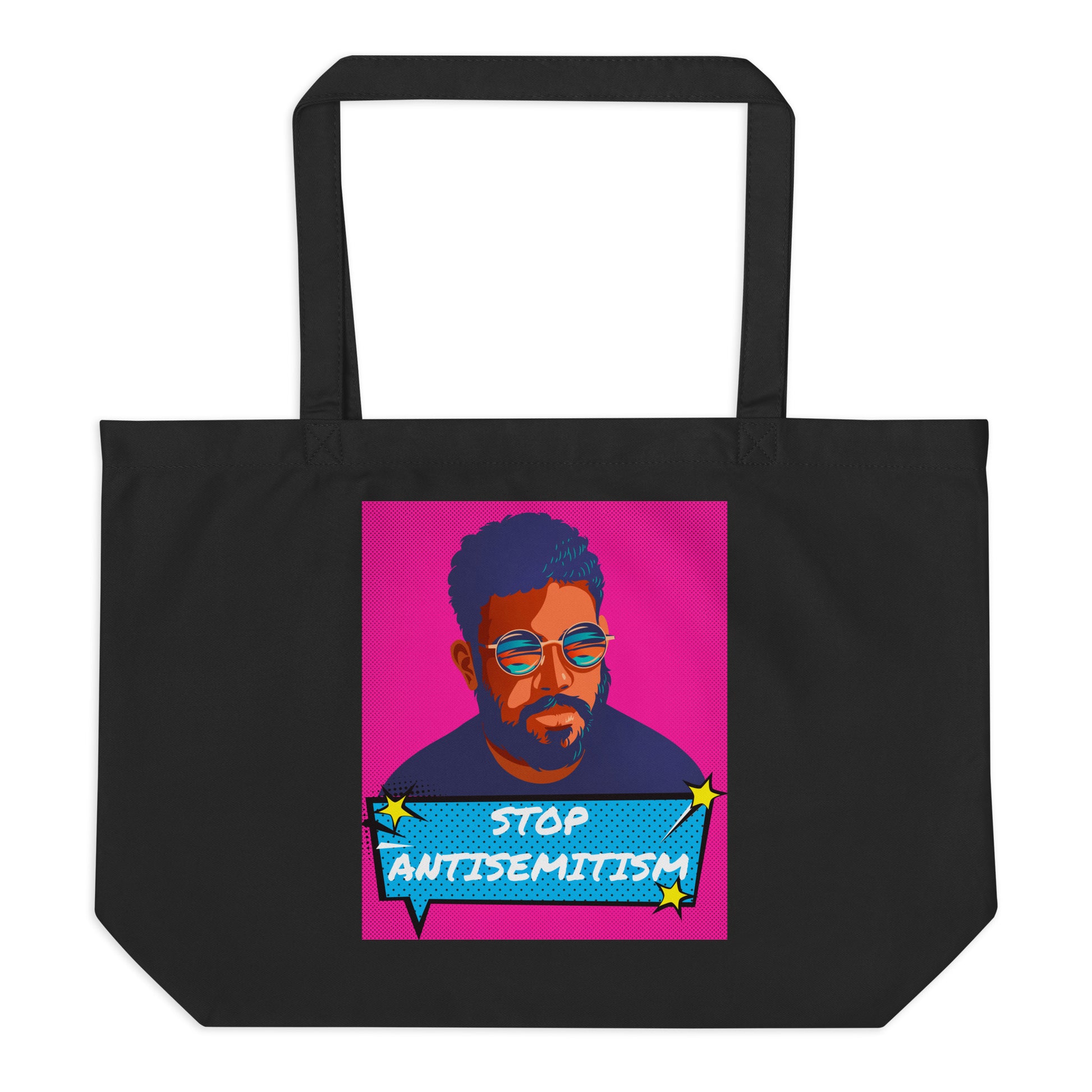 Pop Art Style | Antisemitism | Large Organic Tote Bag