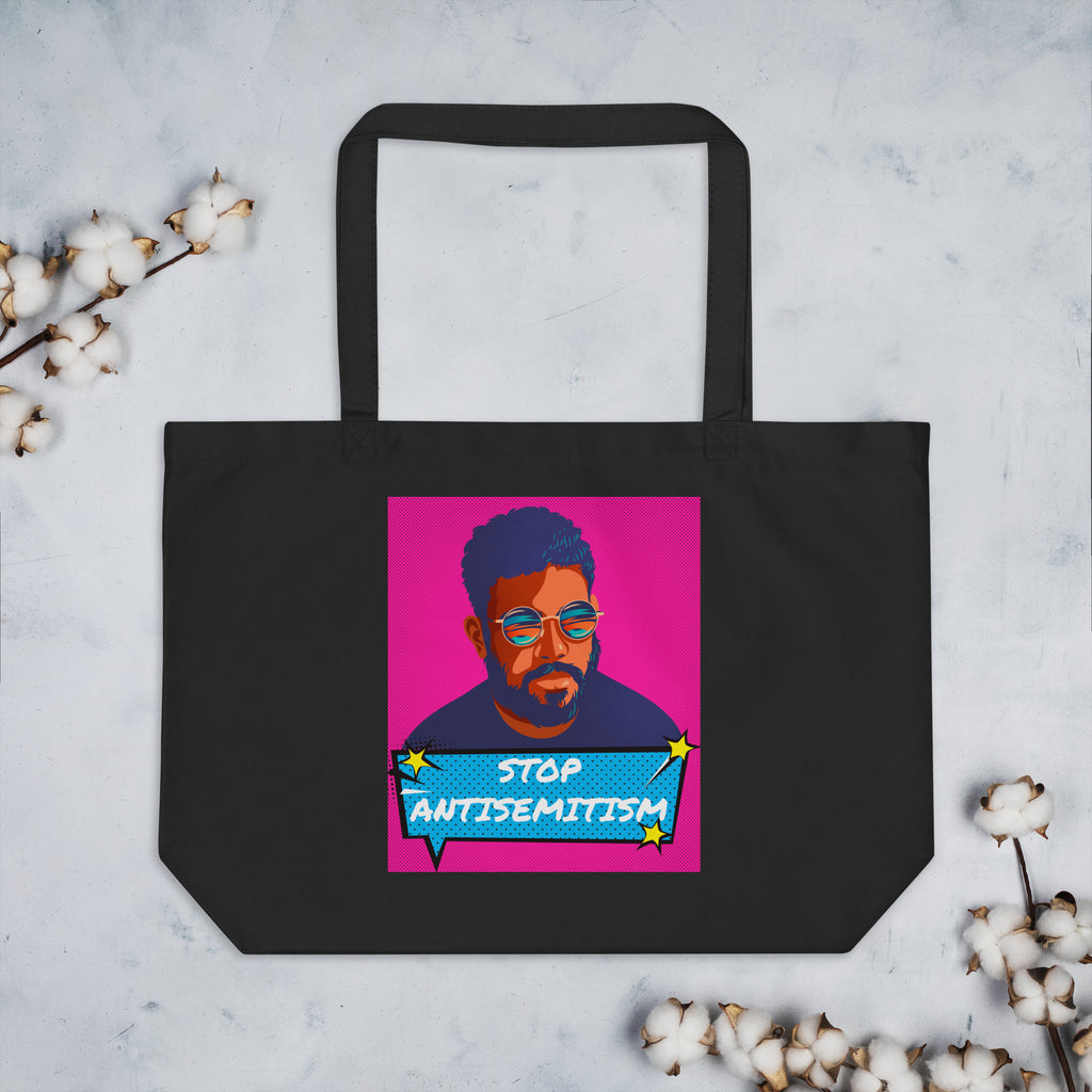Pop Art Style | Antisemitism | Large Organic Tote Bag