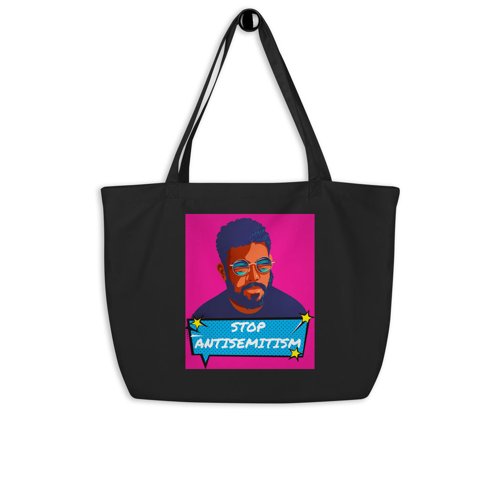 Pop Art Style | Antisemitism | Large Organic Tote Bag