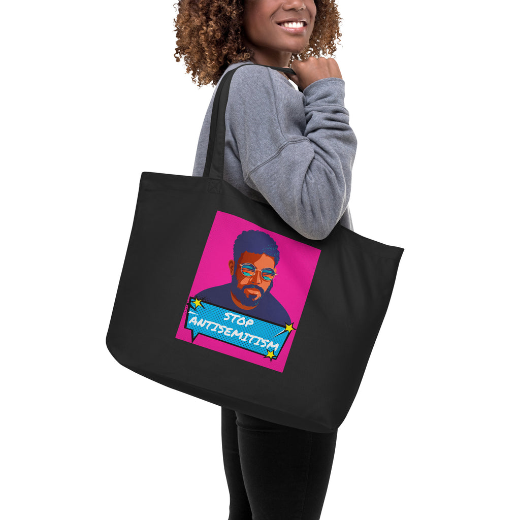 Pop Art Style | Antisemitism | Large Organic Tote Bag