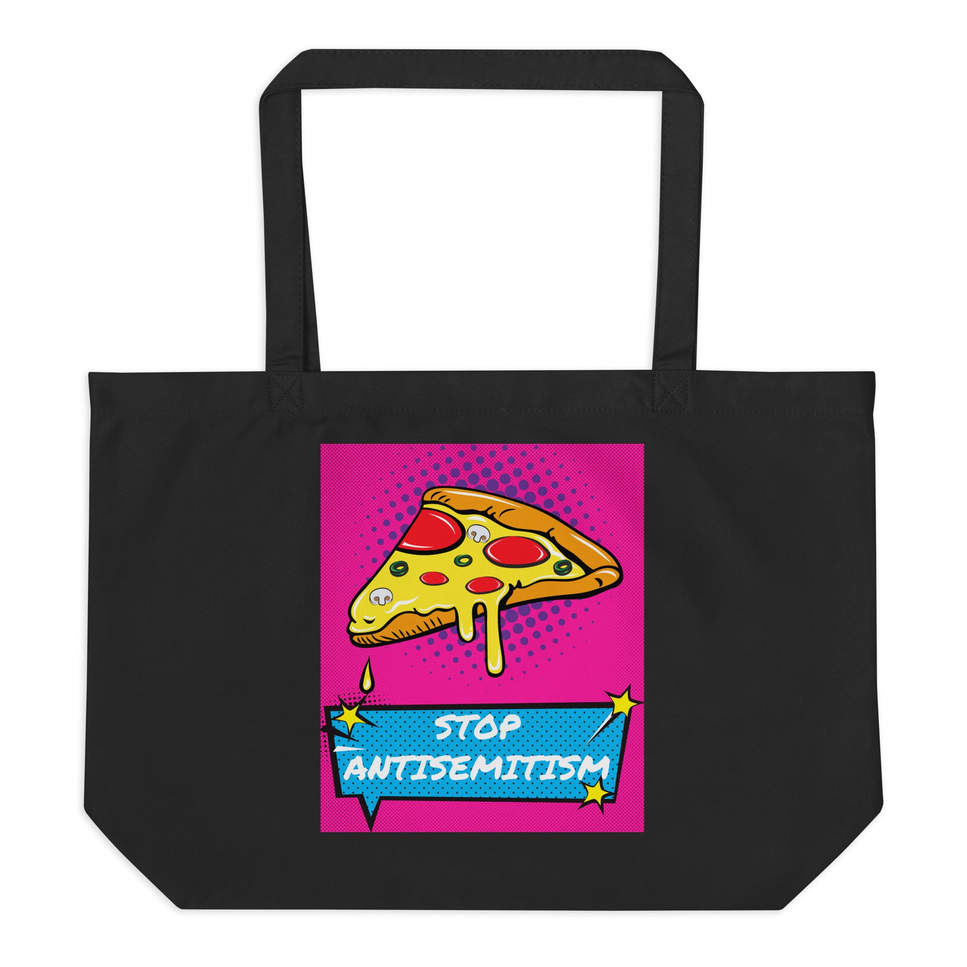 Pop Art Style | Antisemitism | Large Organic Tote Bag Jouparty