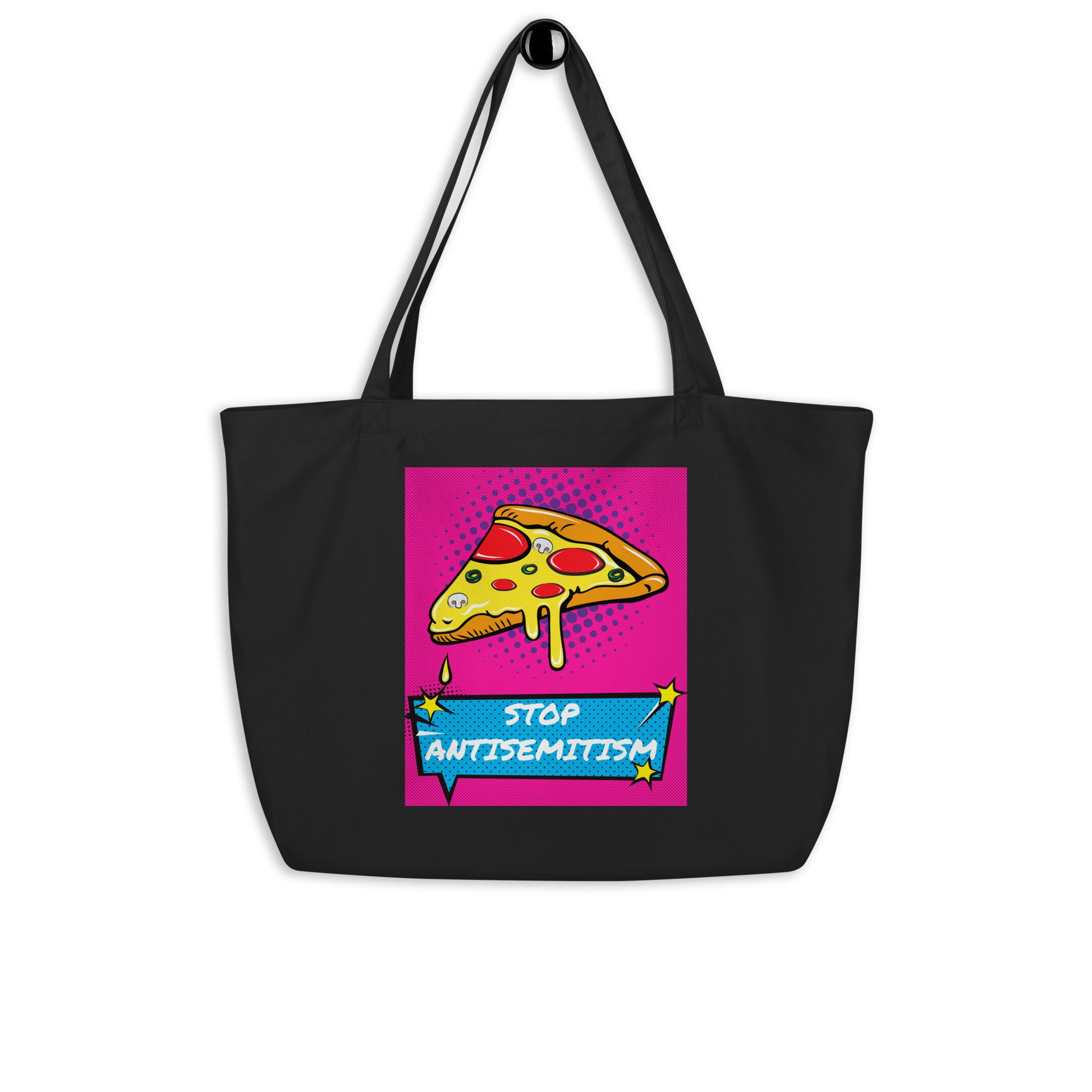 Pop Art Style | Antisemitism | Large Organic Tote Bag Jouparty
