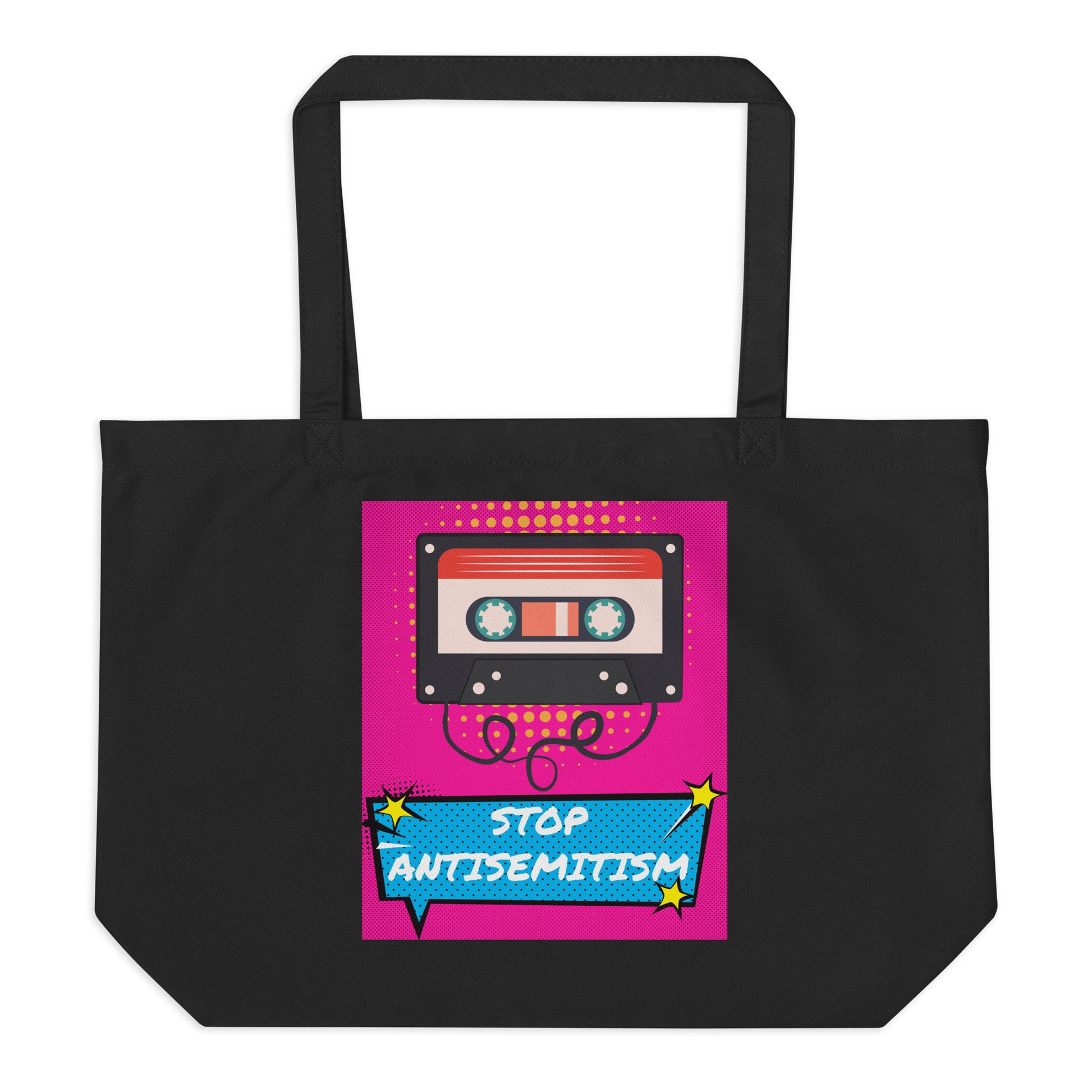 Pop Art Style | Antisemitism | Large Organic Tote Bag