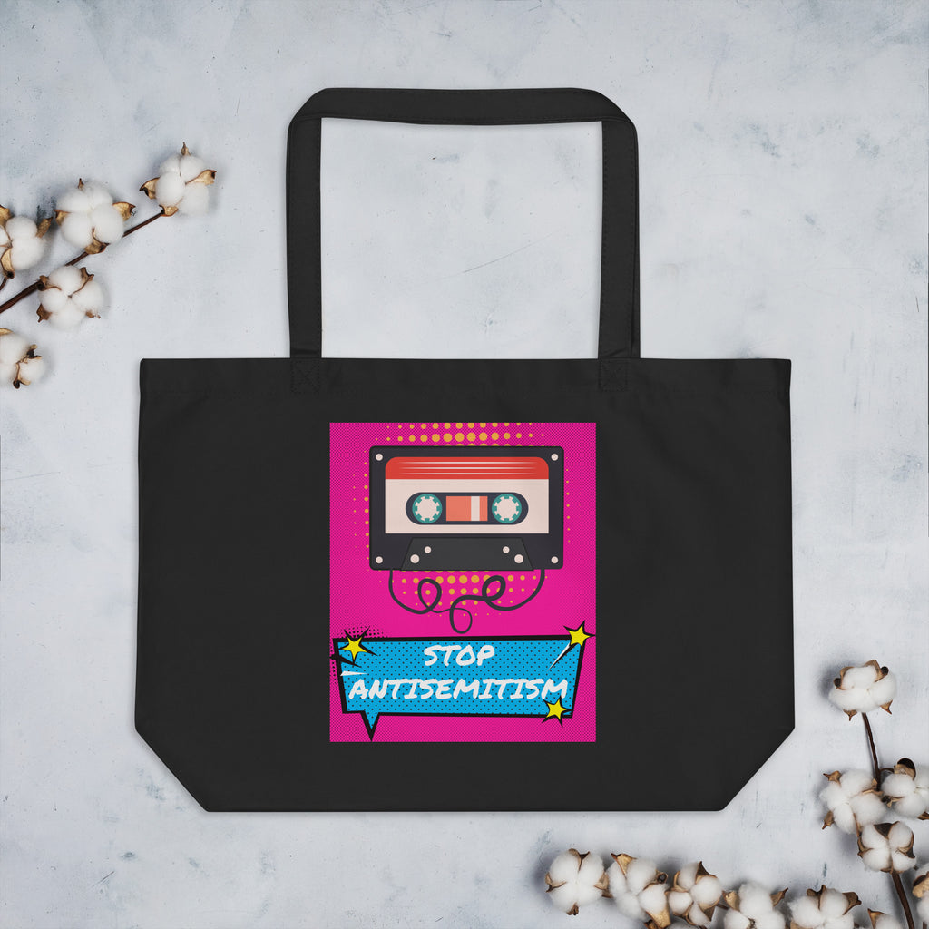 Pop Art Style | Antisemitism | Large Organic Tote Bag