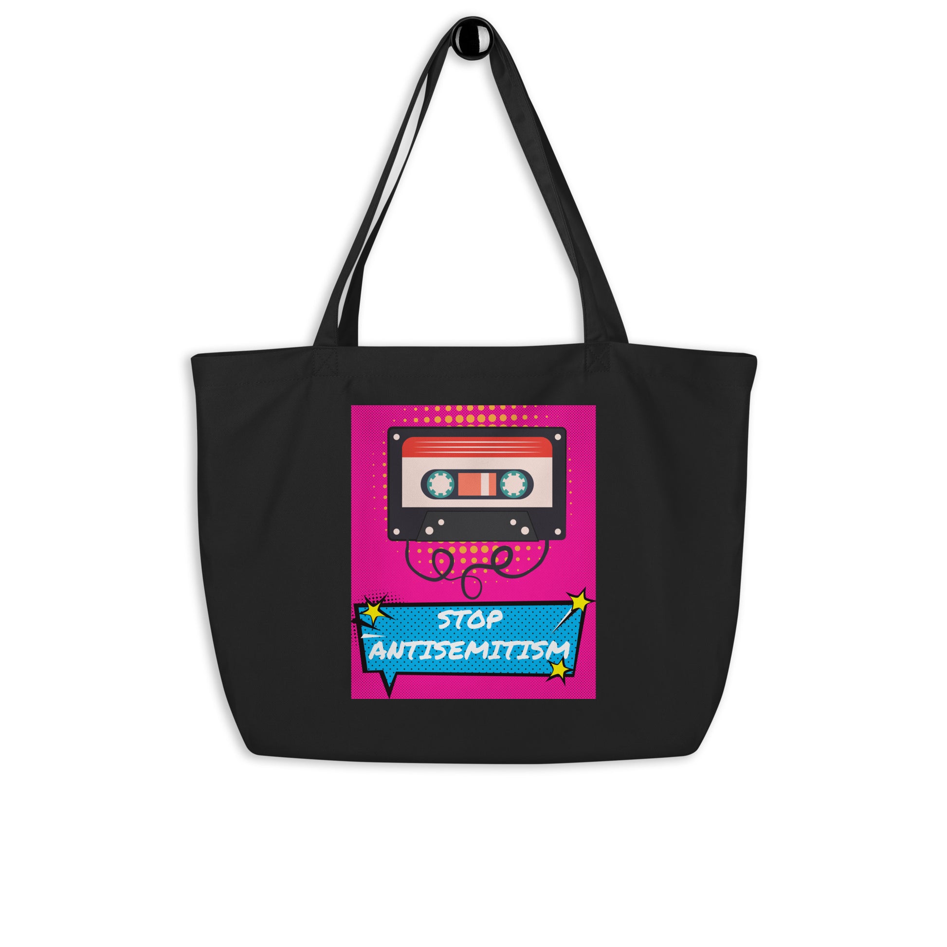 Pop Art Style | Antisemitism | Large Organic Tote Bag