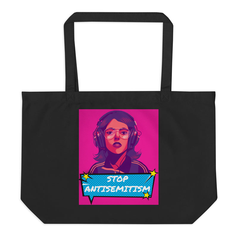 Pop Art Style | Antisemitism | Large Organic Tote Bag