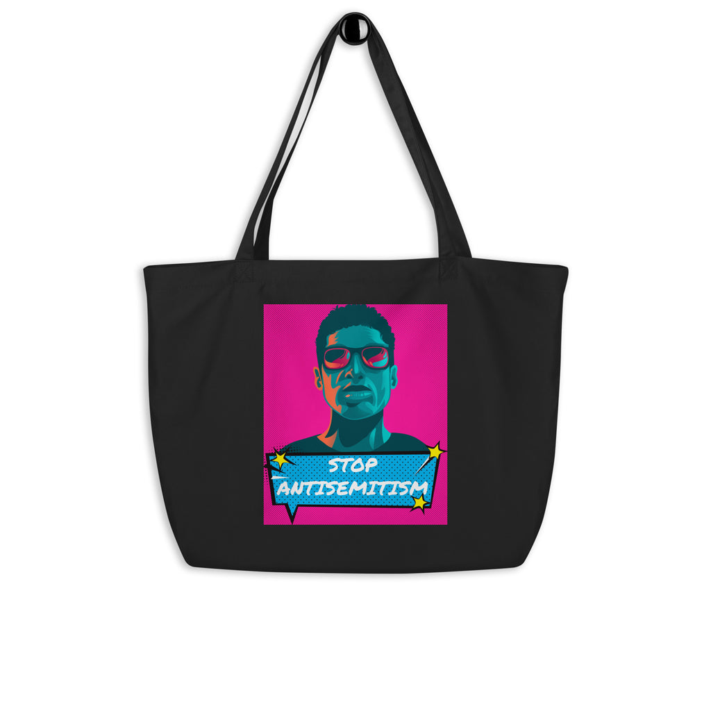 Pop Art Style | Antisemitism | Large Organic Tote Bag Jouparty