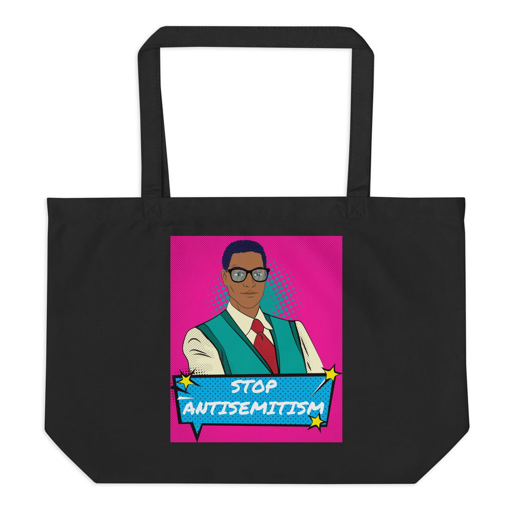 Pop Art Style | Antisemitism | Large Organic Tote Bag Jouparty