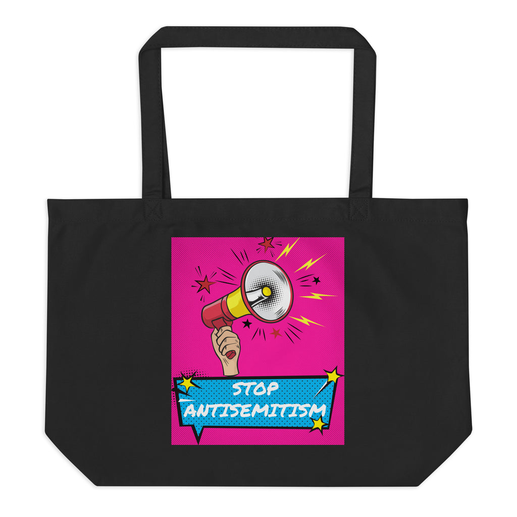 Pop Art Style | Antisemitism | Large Organic Tote Bag