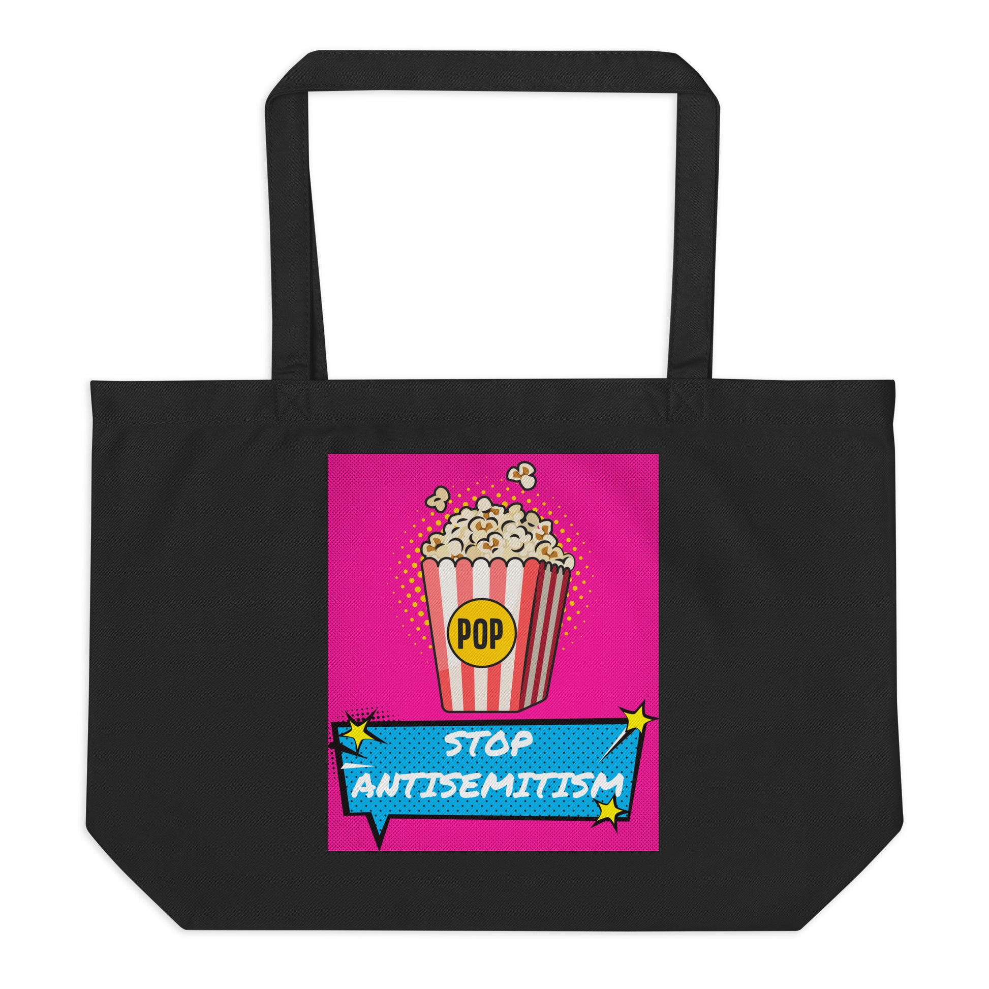 Pop Art Style | Antisemitism | Large Organic Tote Bag