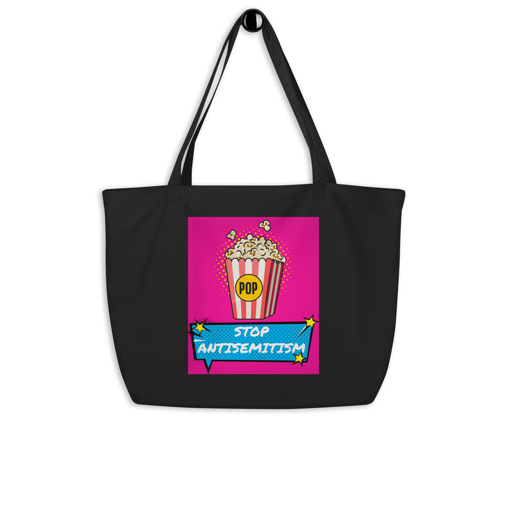 Pop Art Style | Antisemitism | Large Organic Tote Bag