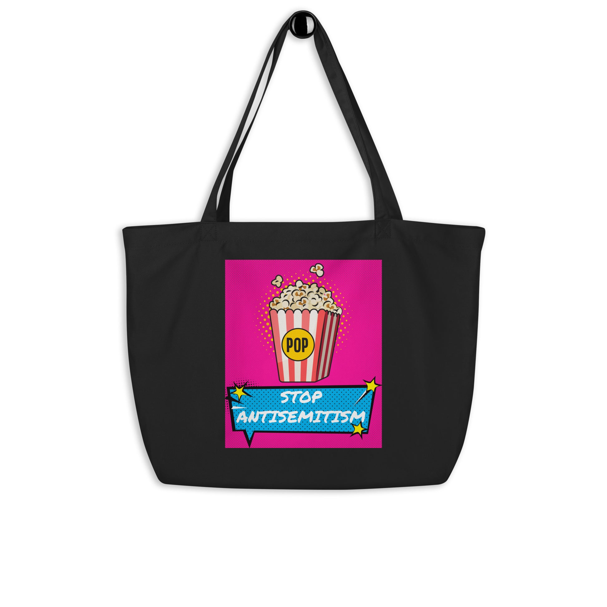 Pop Art Style | Antisemitism | Large Organic Tote Bag