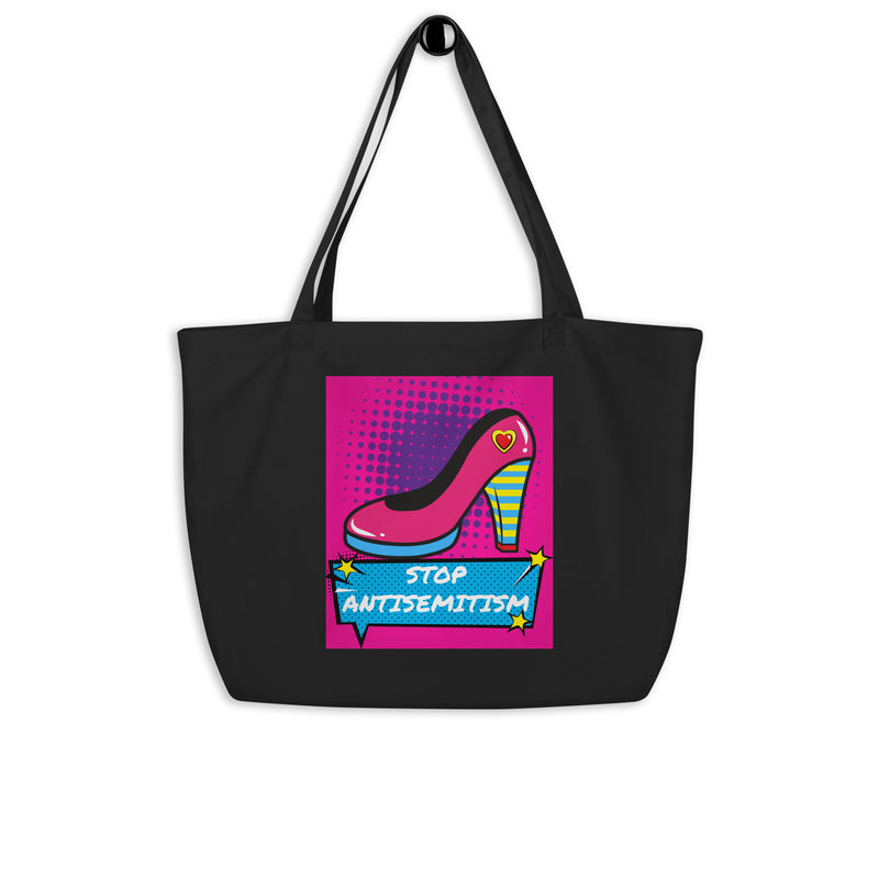 Pop Art Style | Antisemitism | Large Organic Tote Bag