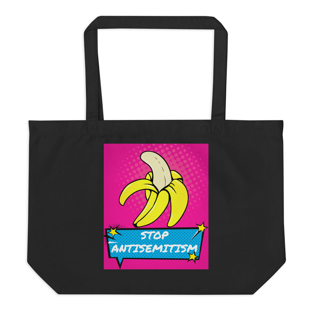 Pop Art Style | Antisemitism | Large Organic Tote Bag Jouparty