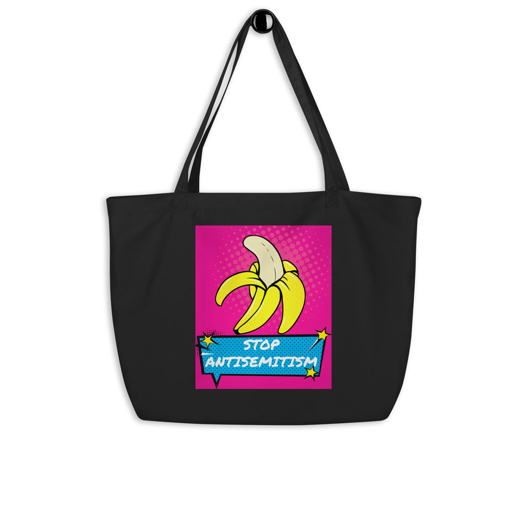 Pop Art Style | Antisemitism | Large Organic Tote Bag Jouparty