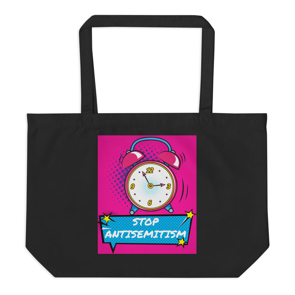 Pop Art Style | Antisemitism | Large Organic Tote Bag Jouparty