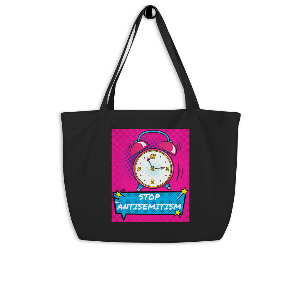 Pop Art Style | Antisemitism | Large Organic Tote Bag Jouparty