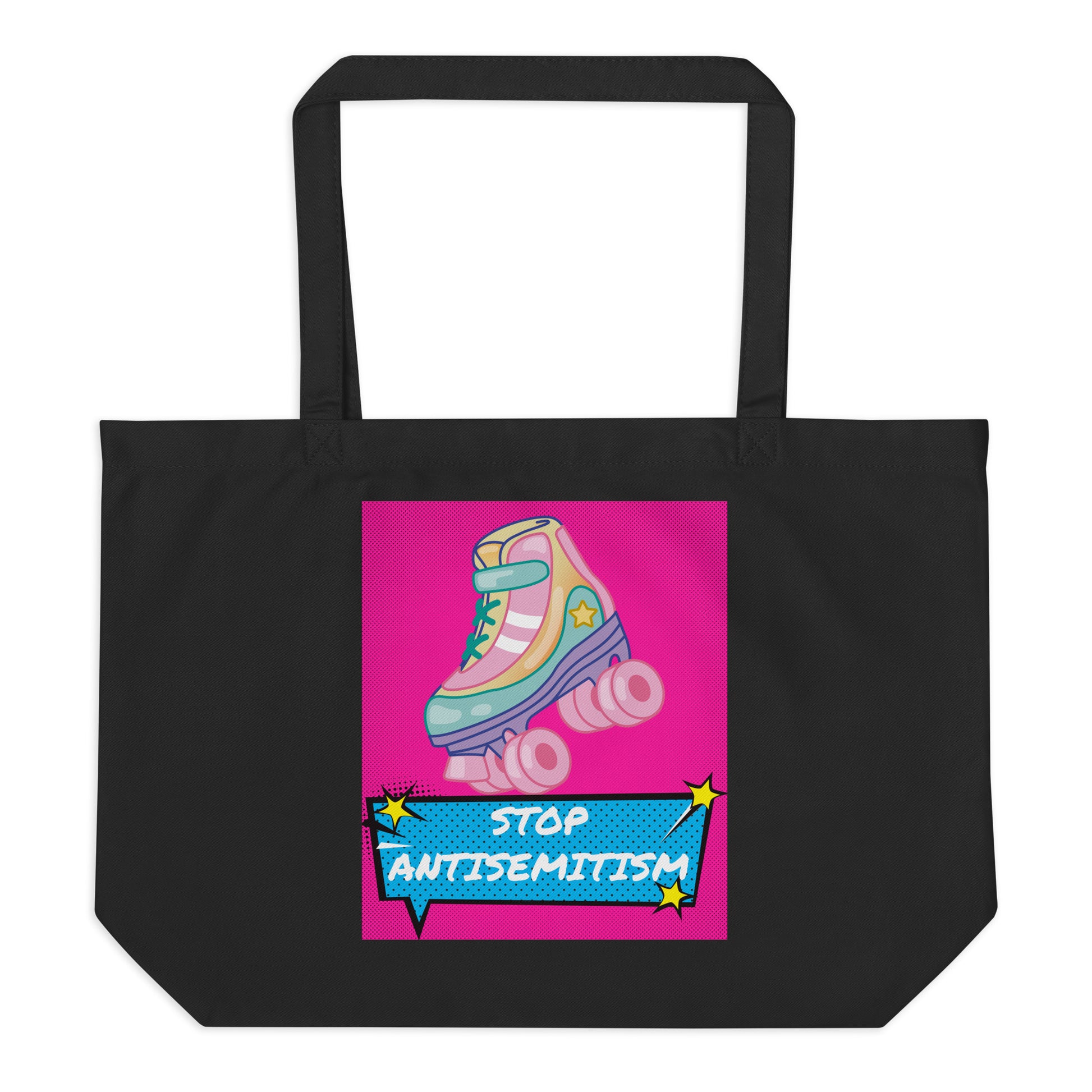Pop Art Style | Antisemitism | Large Organic Tote Bag