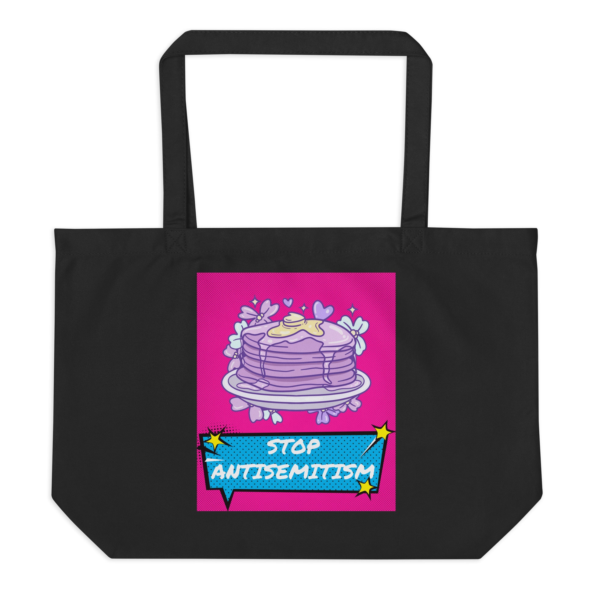 Pop Art Style | Antisemitism | Large Organic Tote Bag Jouparty