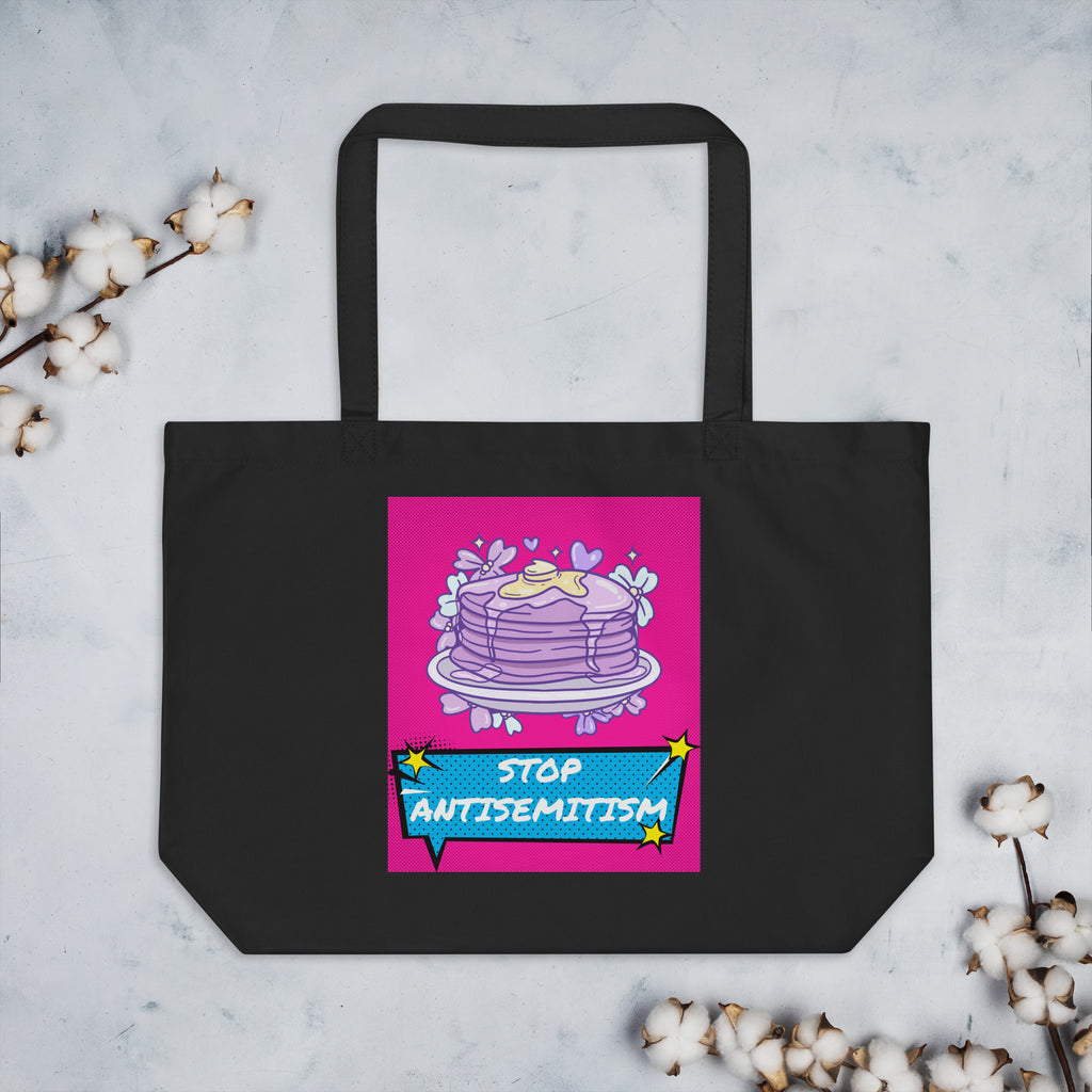 Pop Art Style | Antisemitism | Large Organic Tote Bag Jouparty