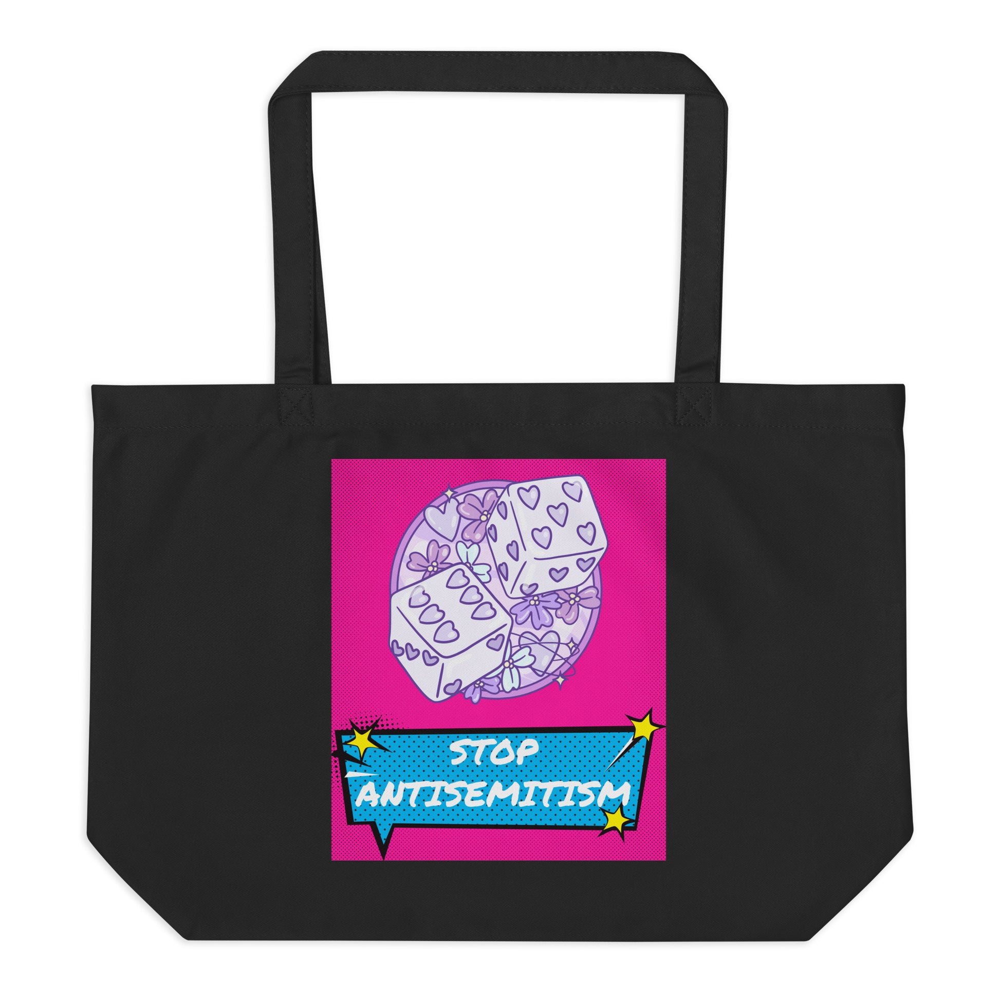 Pop Art Style | Antisemitism | Large Organic Tote Bag