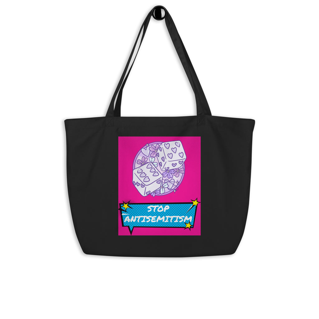 Pop Art Style | Antisemitism | Large Organic Tote Bag