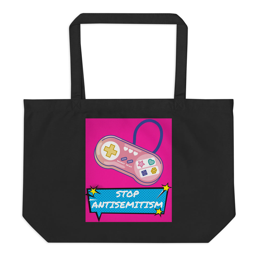 Pop Art Style | Antisemitism | Large Organic Tote Bag Jouparty