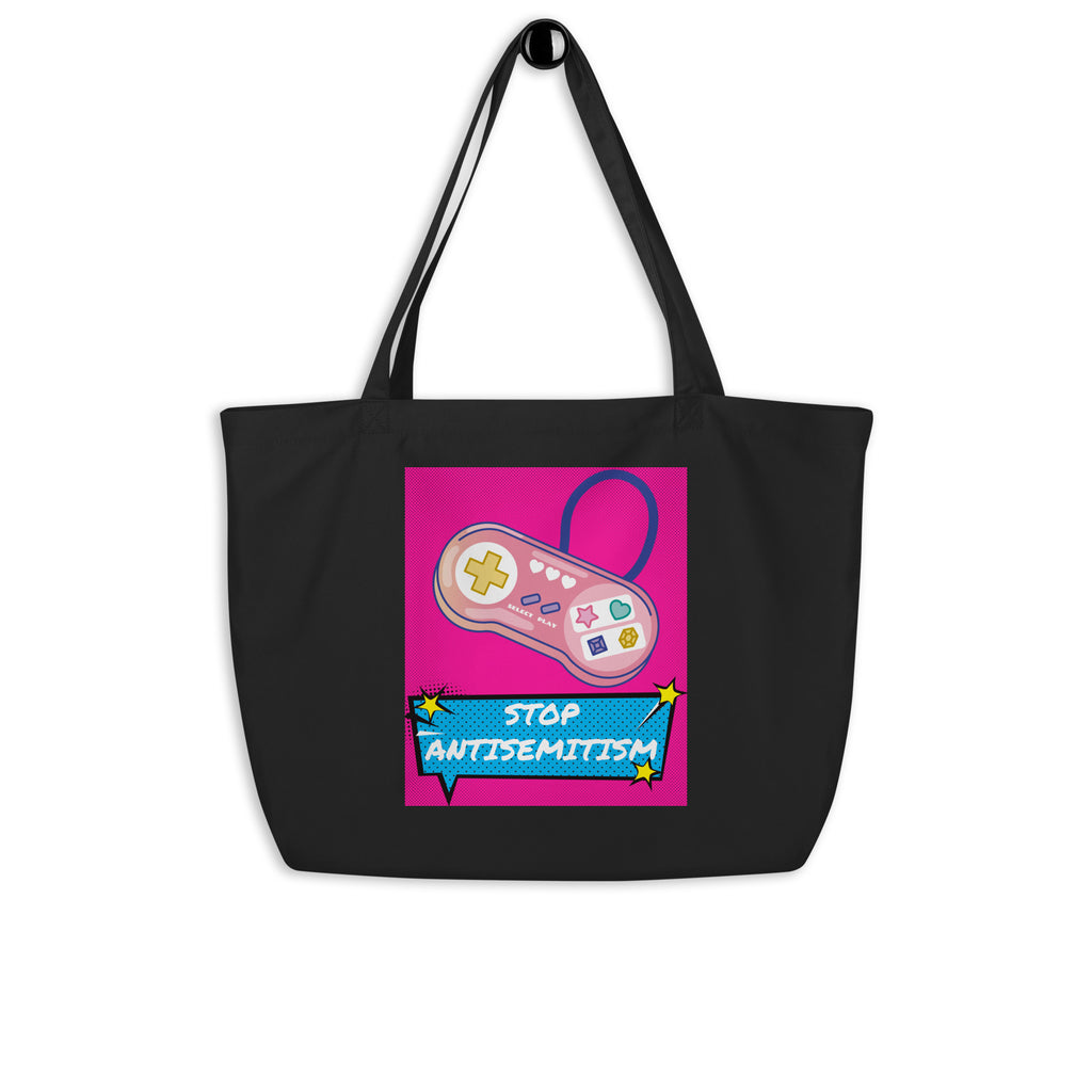 Pop Art Style | Antisemitism | Large Organic Tote Bag Jouparty