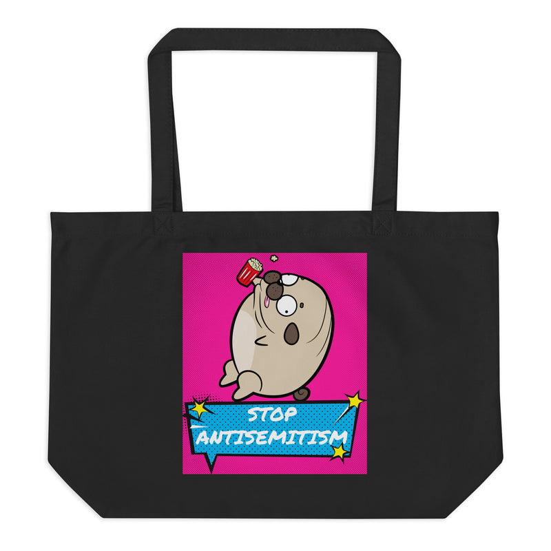 Pop Art Style | Antisemitism | Large Organic Tote Bag