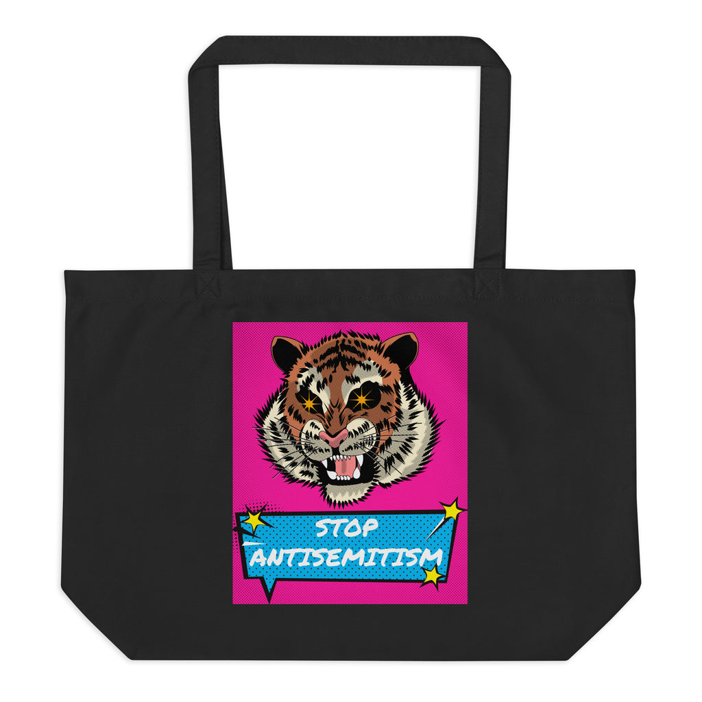 Pop Art Style | Antisemitism | Large Organic Tote Bag