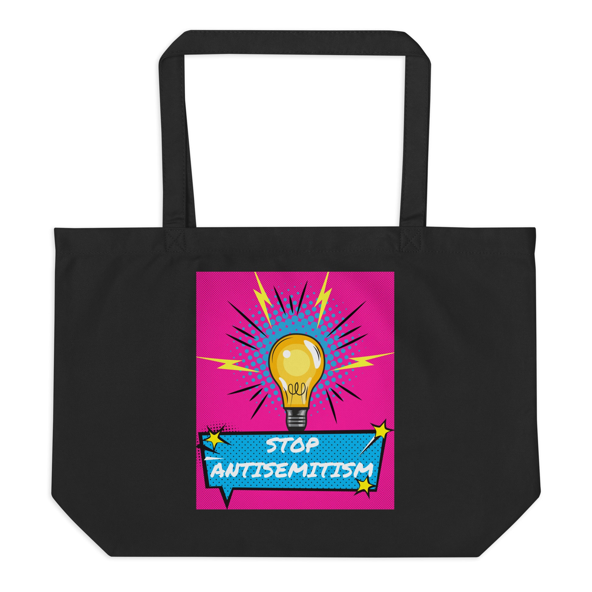 Pop Art Style | Antisemitism | Large Organic Tote Bag