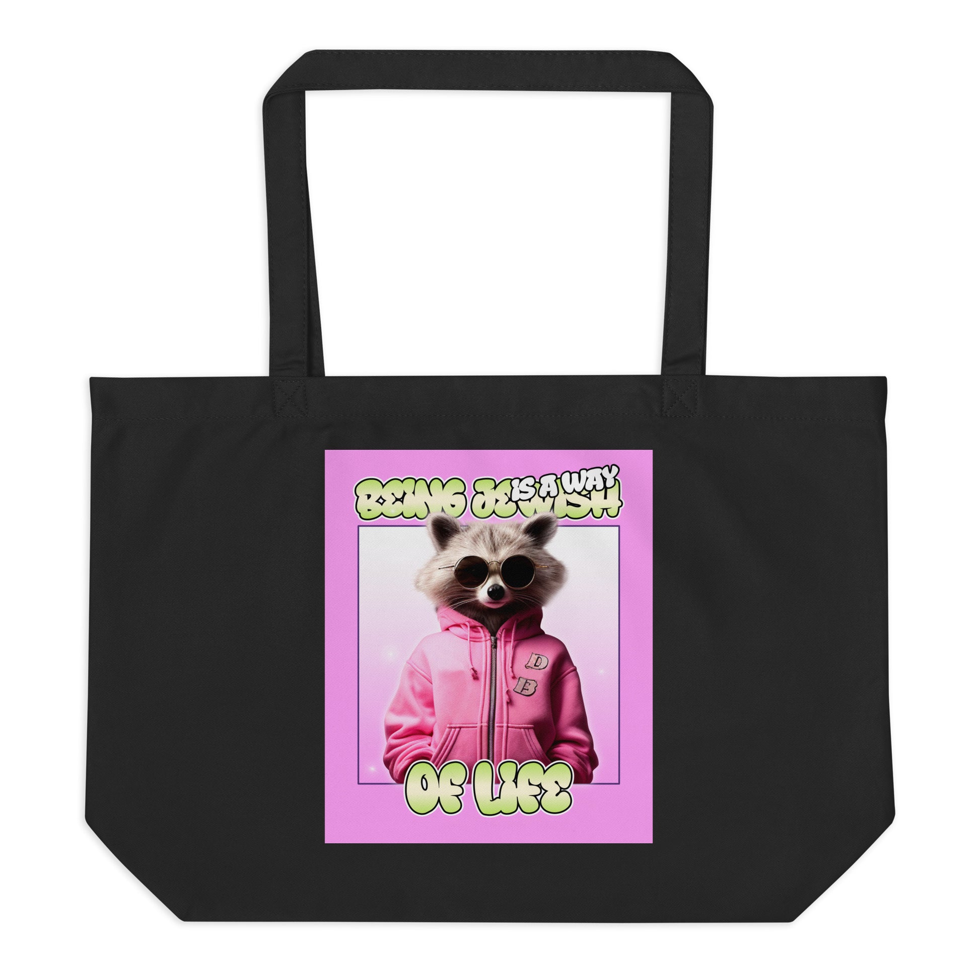 Mr Racoon | Large Organic Tote Bag