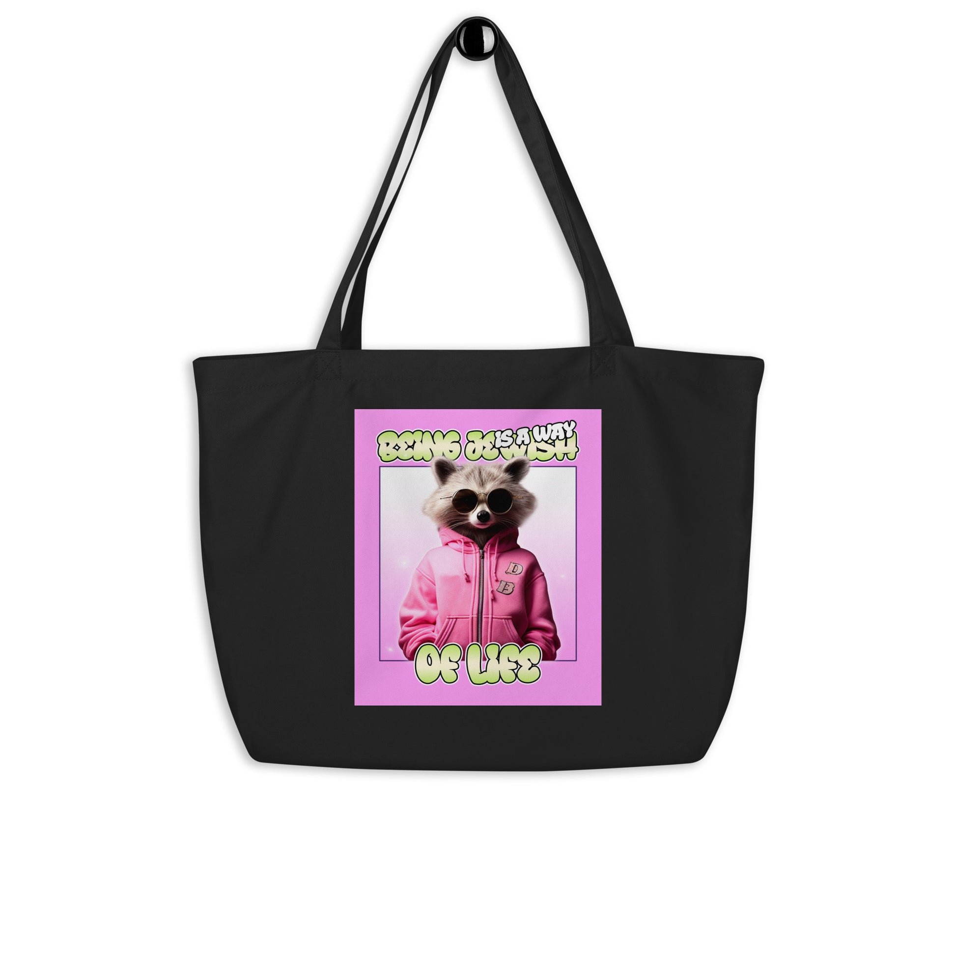 Mr Racoon | Large Organic Tote Bag