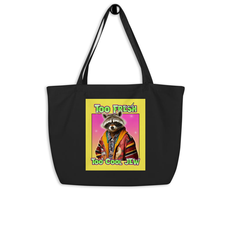 Mr Racoon | Large Organic Tote Bag