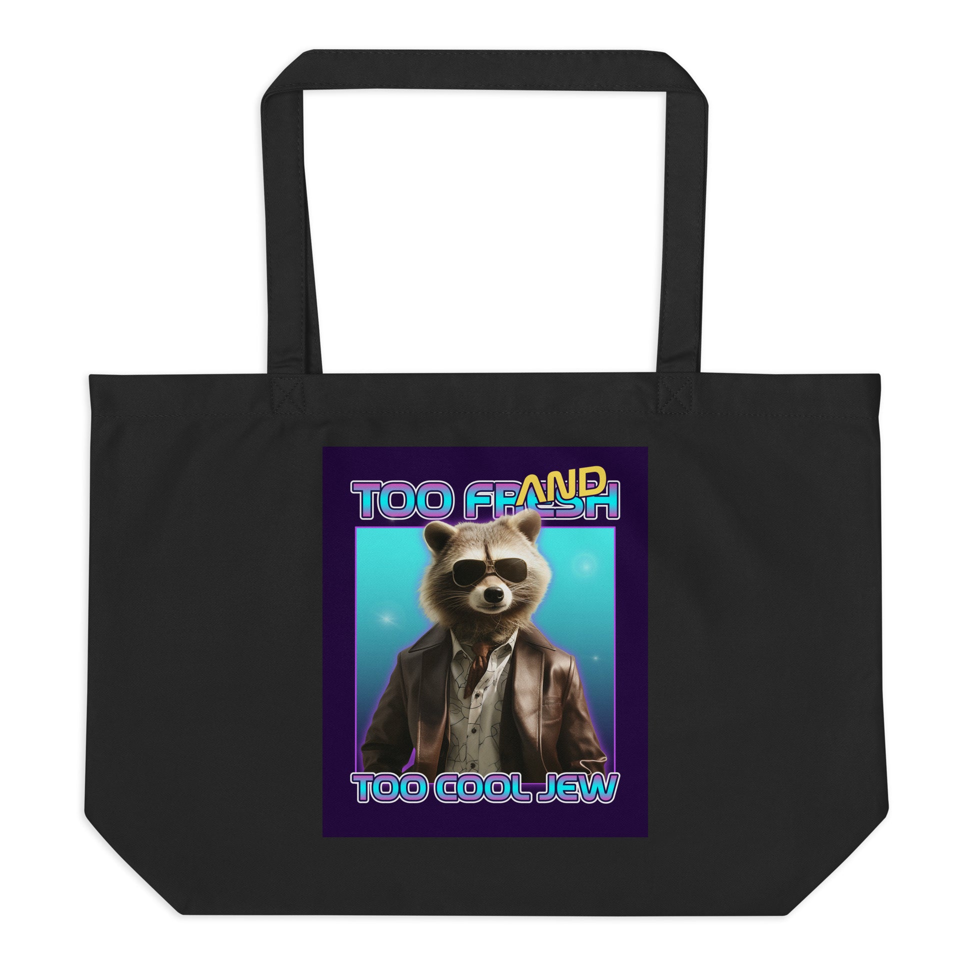 Mr Racoon | Large Organic Tote Bag