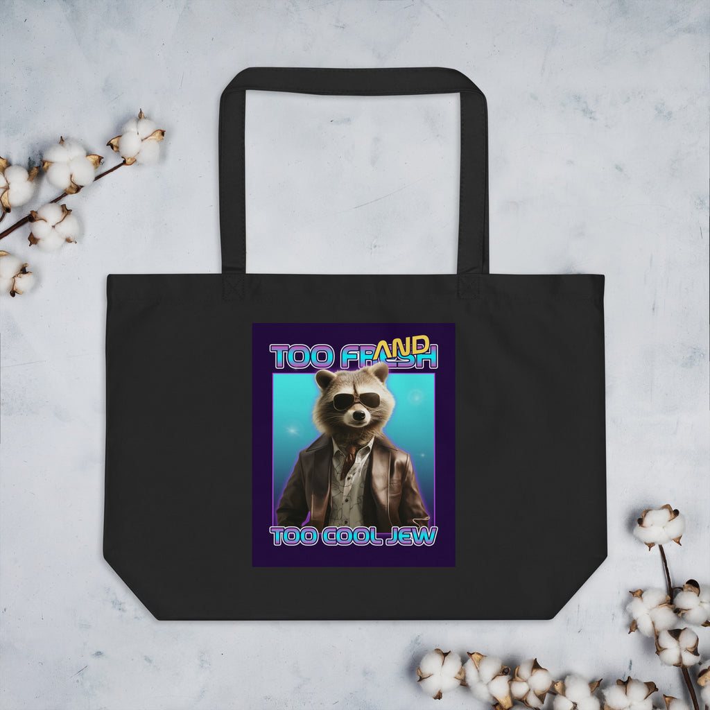 Mr Racoon | Large Organic Tote Bag