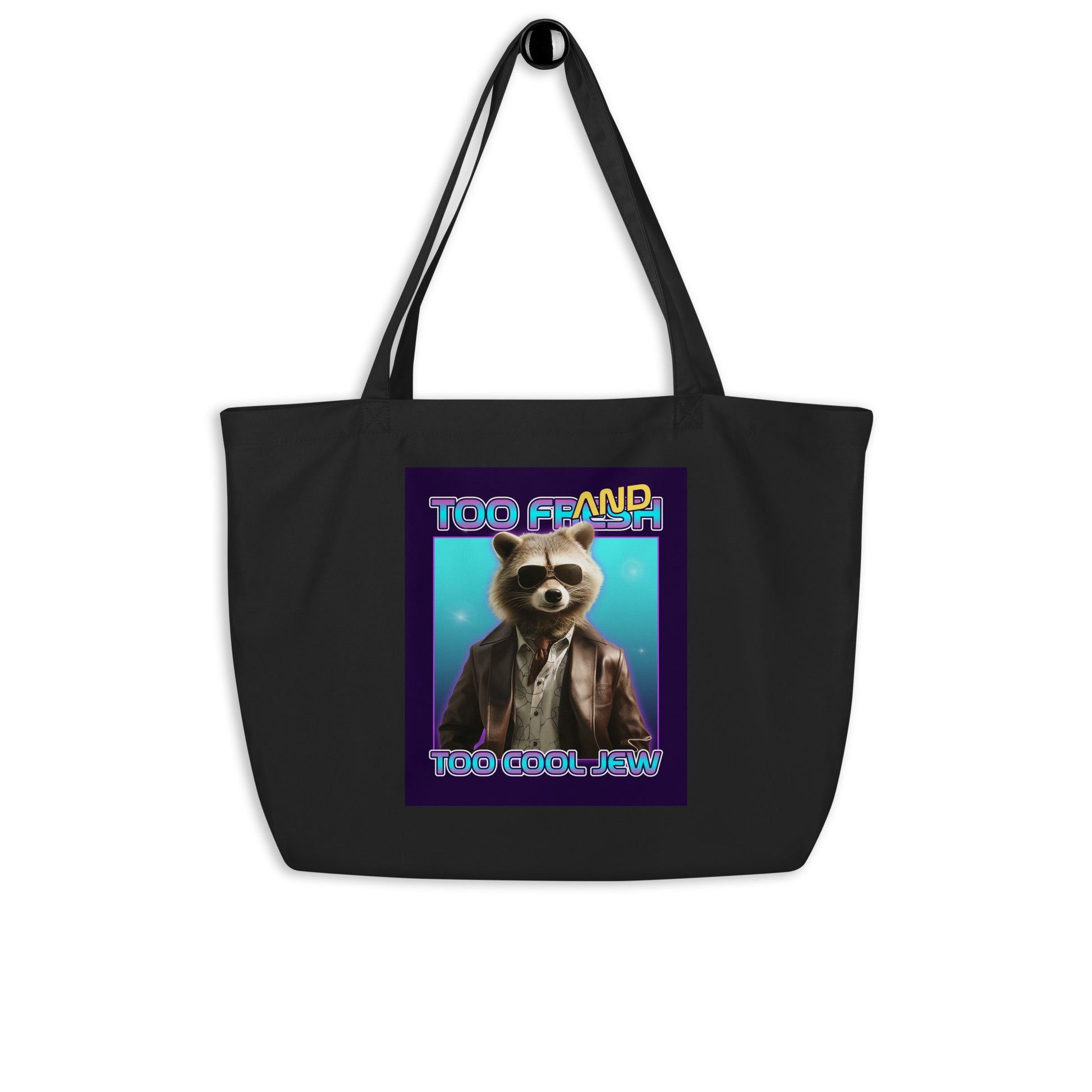 Mr Racoon | Large Organic Tote Bag