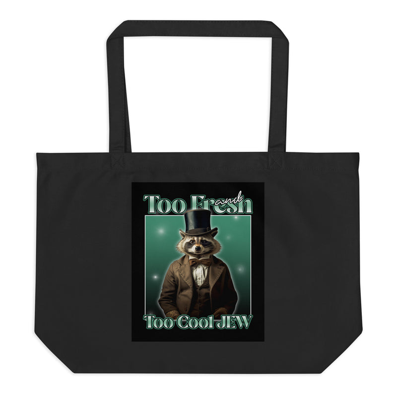 Mr Racoon | Large Organic Tote Bag