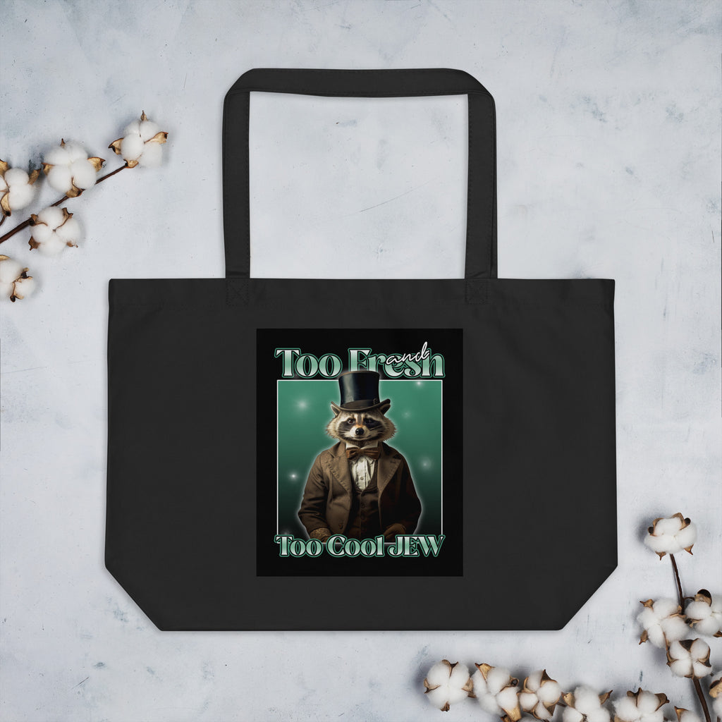 Mr Racoon | Large Organic Tote Bag