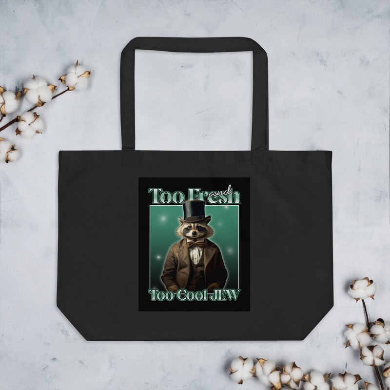 Mr Racoon | Large Organic Tote Bag